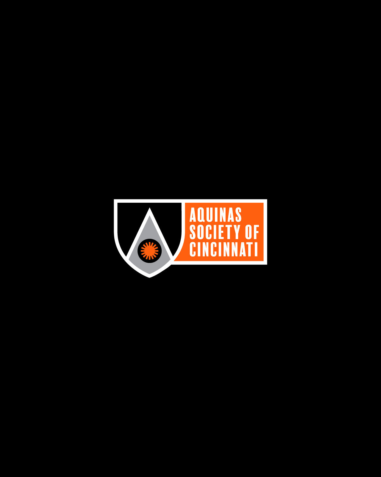 Minimalist logo design for Catholic men's group in Cincinnati
